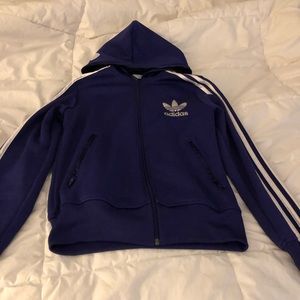 Purple Adidas Hoodie / sweatshirt jacket